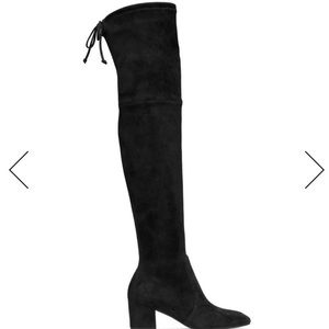 Stuart Weitzman Irena over the knee black suede boots size 8
